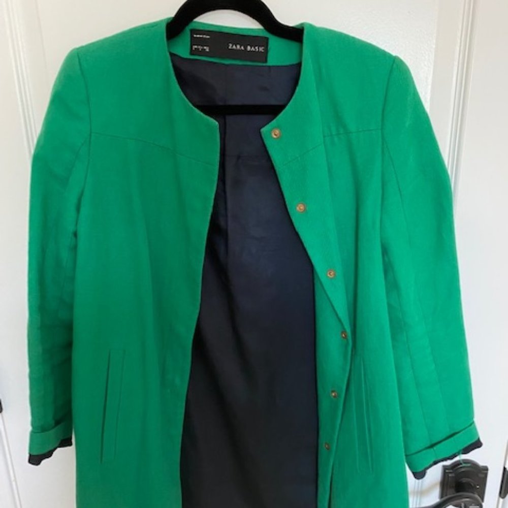 Zara Green Peacoat